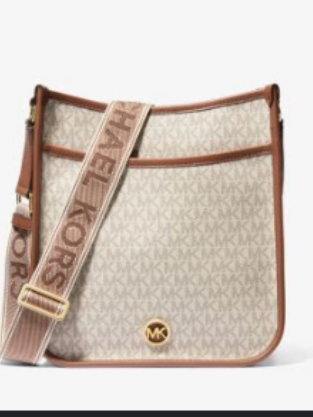 Michael Kors Luisa logo signature messenger bag